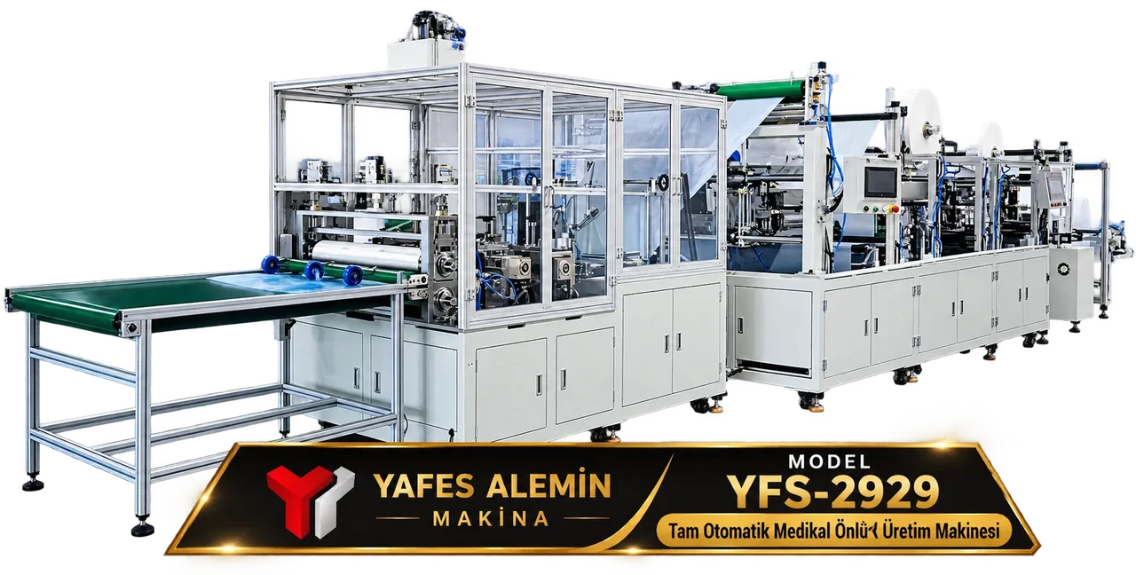 Otomatik Cerrahi Önlük Makinesi · YFS-ALM-2929 – YAFES ALEMİN MAKİNA