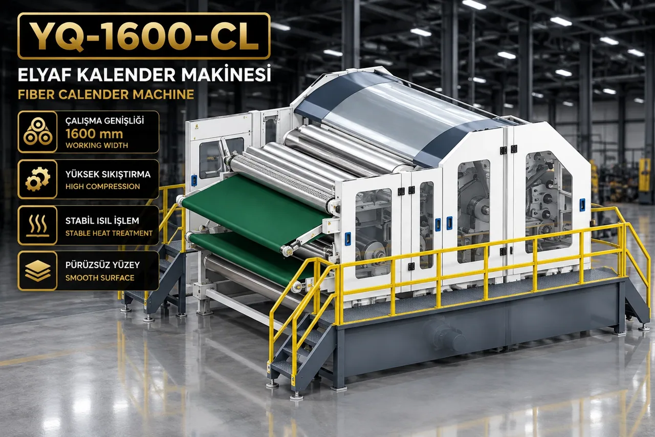 YAFES ALEMİN MAKİNA YQ-1600-CL · Fibre Calender · Optional