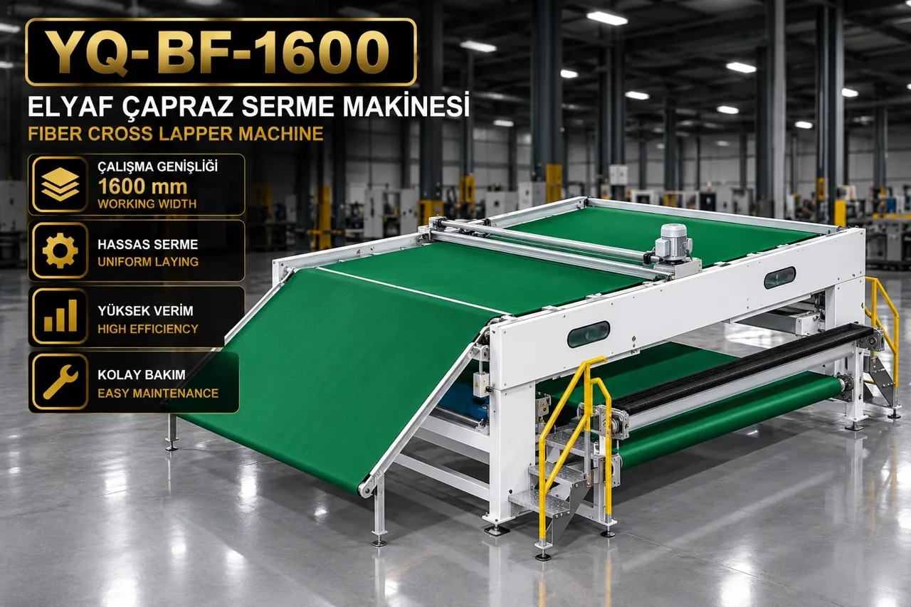 YAFES ALEMİN MAKİNA YQ-BF-1600 · Fibre Cross Lapper